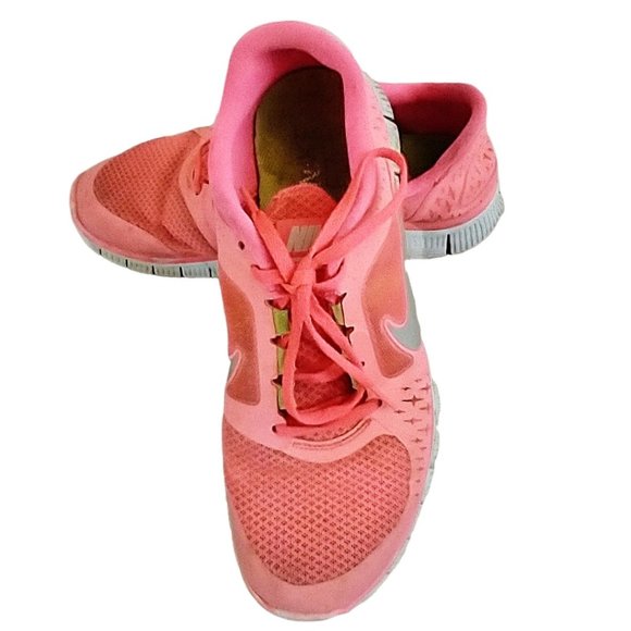 Nike Free Run Men's Running Shoes, Neon Orange - Picture 2 of 8